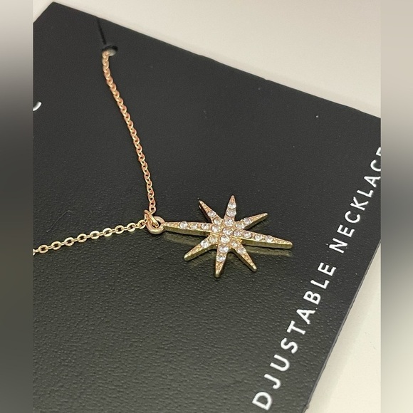 Juliet Star Pendant Gold-Tone 18” Adjustable Necklace - Picture 4 of 7